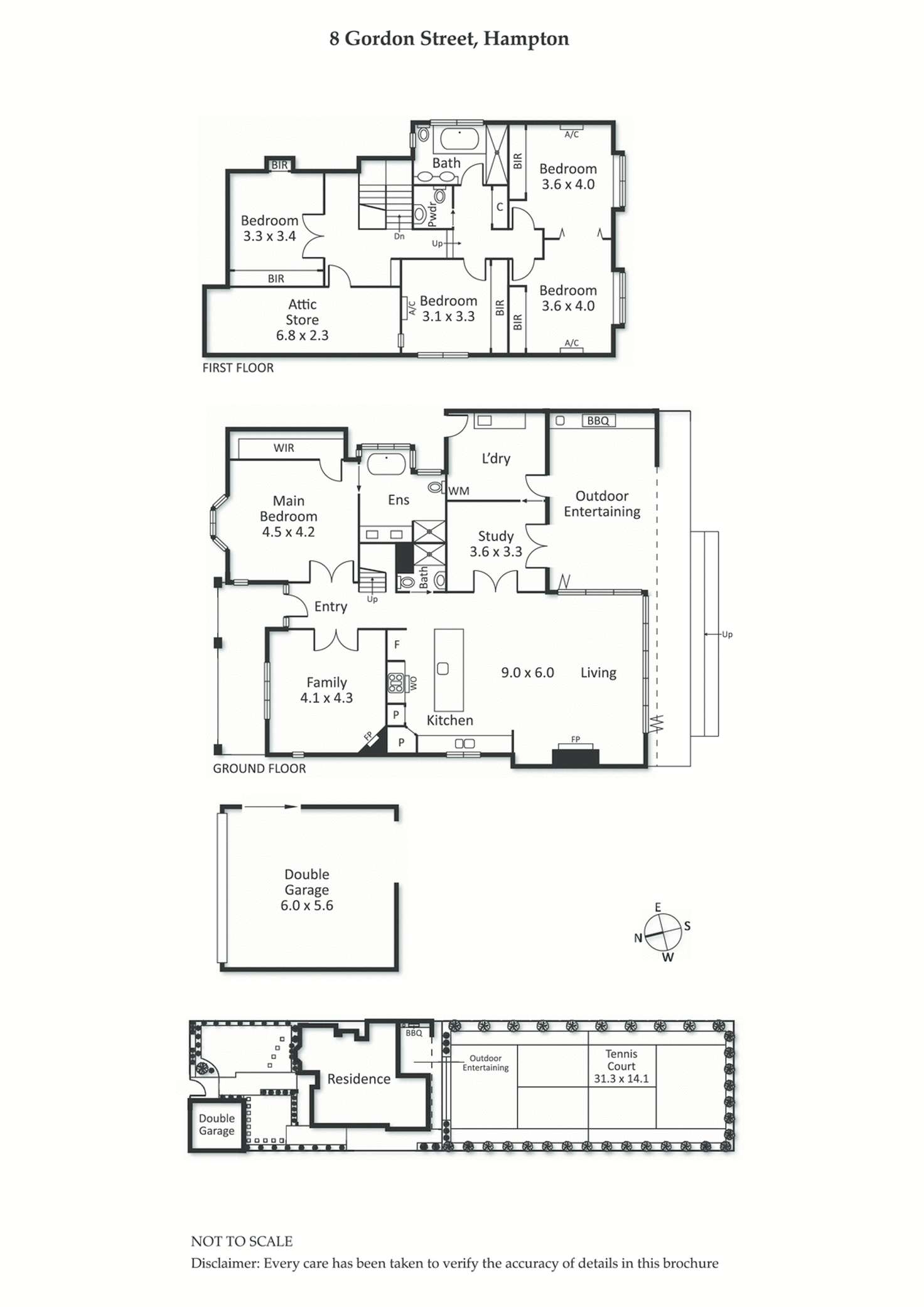 Floorplan of Homely house listing, 8 Gordon Street, Hampton VIC 3188