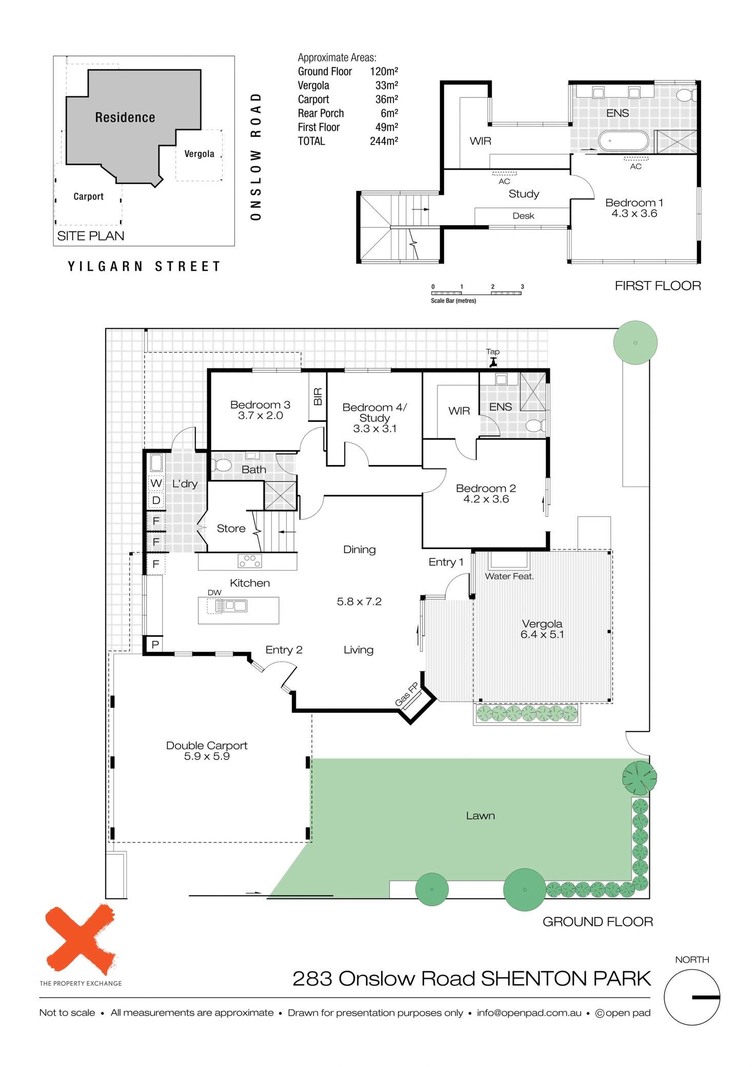 Floorplan of Homely house listing, 283 Onslow Road, Shenton Park WA 6008