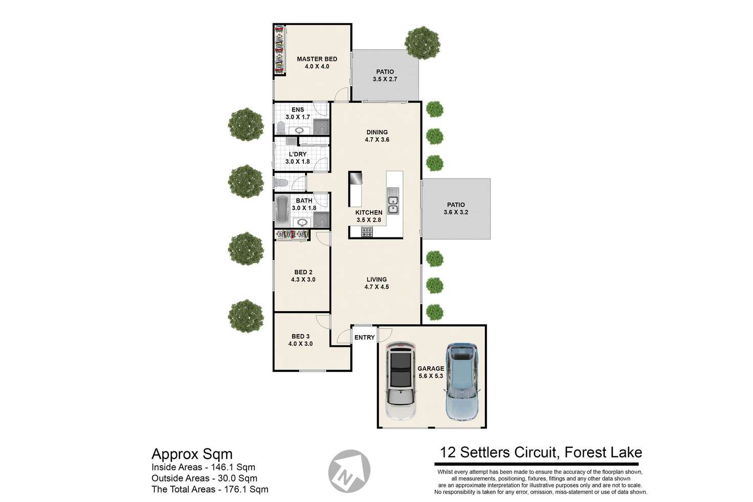 Floorplan of Homely house listing, 12 Settlers Circuit, Forest Lake QLD 4078