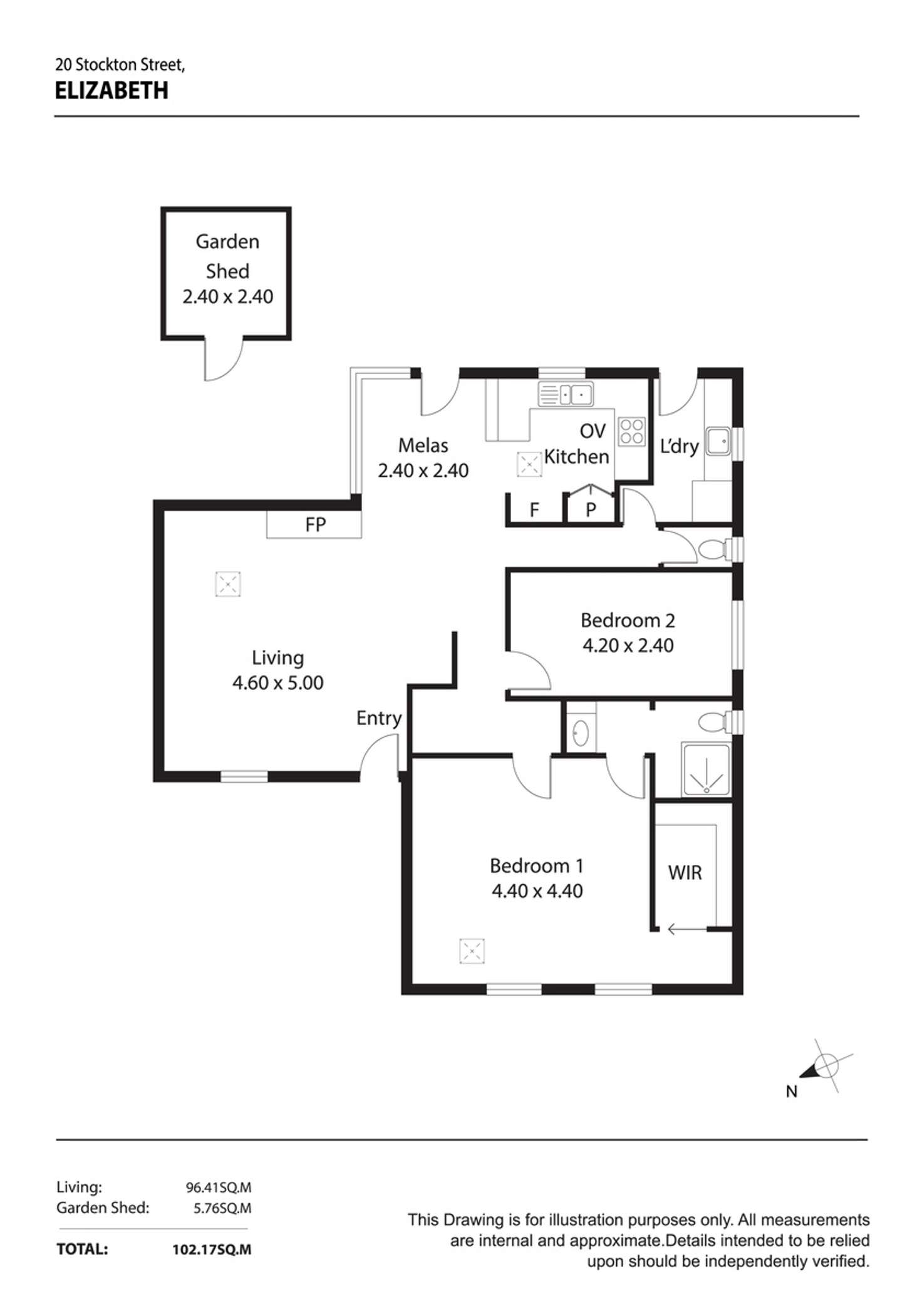 Floorplan of Homely house listing, 20 Stockton Street, Elizabeth SA 5112