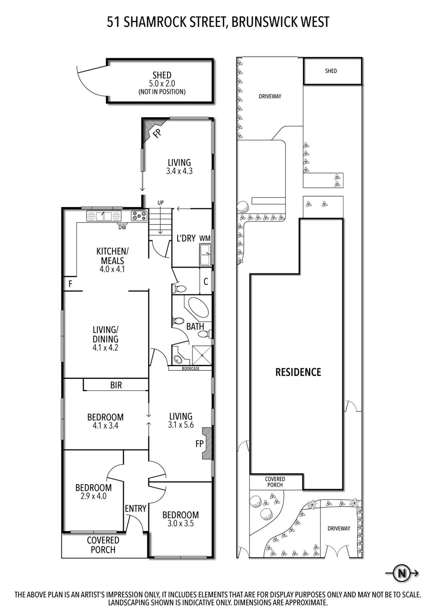 Floorplan of Homely house listing, 51 Shamrock Street, Brunswick West VIC 3055