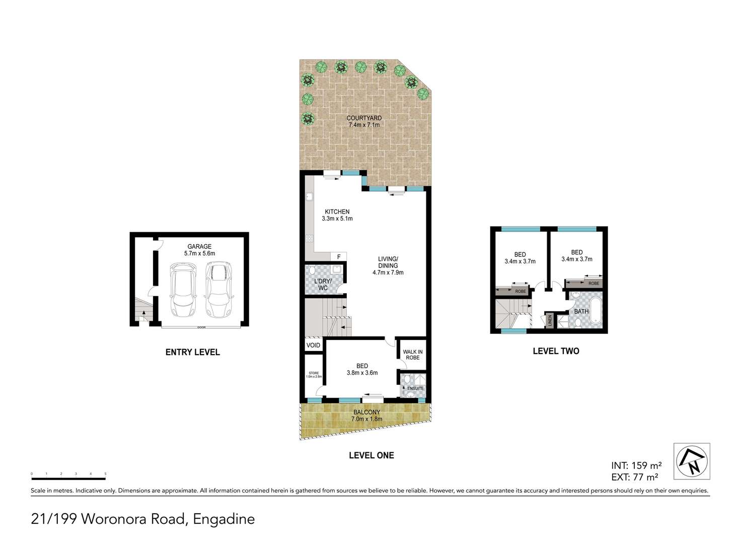 Floorplan of Homely townhouse listing, 21/199 Woronora Road, Engadine NSW 2233