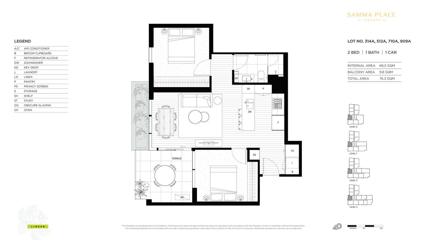 Floorplan of Homely apartment listing, 808A/119-125 Bell Street, Ivanhoe VIC 3079