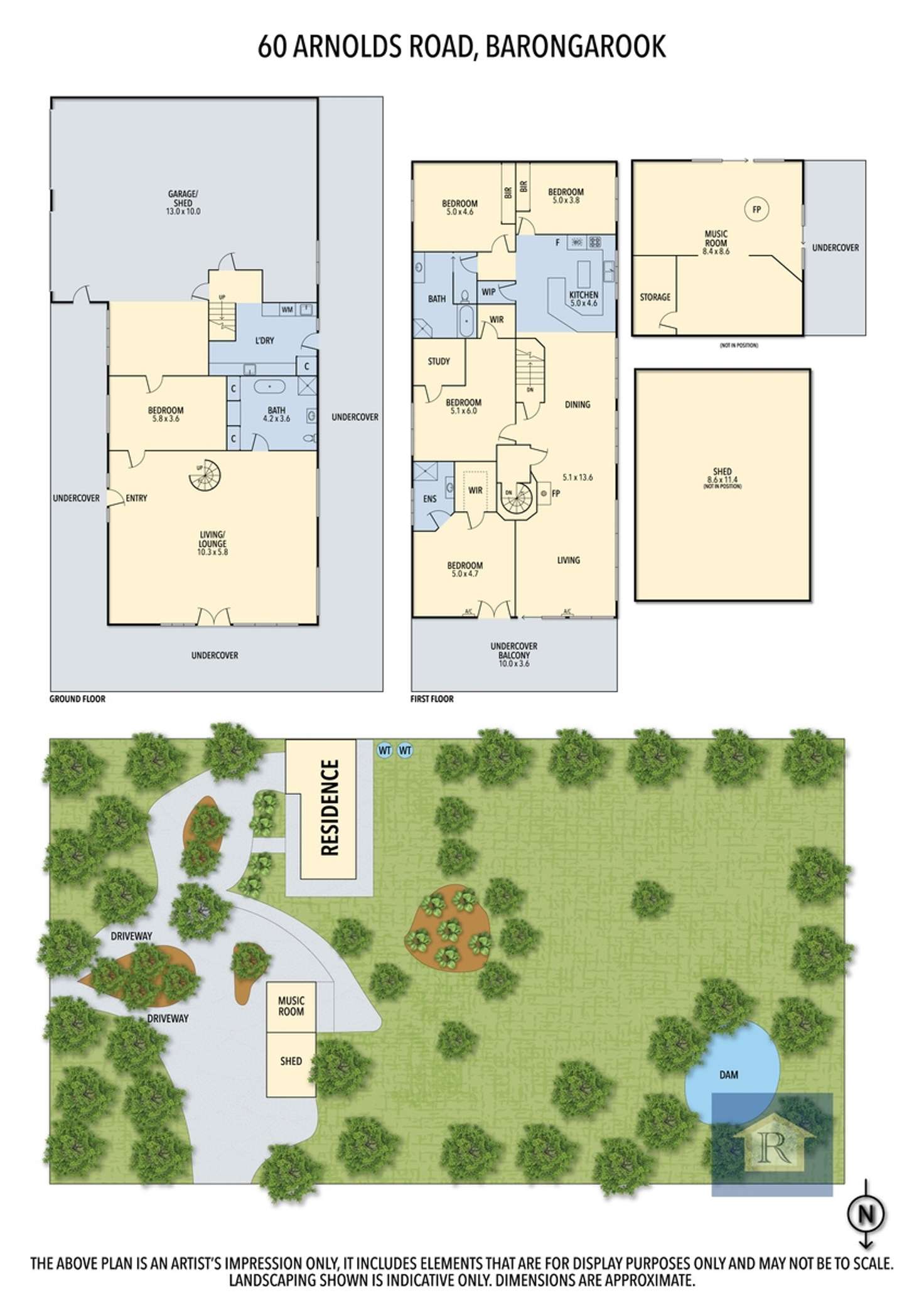 Floorplan of Homely lifestyle listing, 60 Arnolds Road, Barongarook VIC 3249