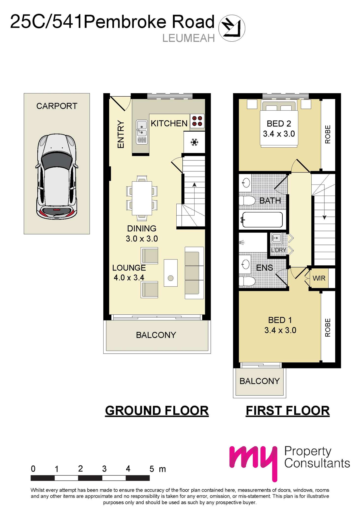 Floorplan of Homely apartment listing, 25c/541 Pembroke Road, Leumeah NSW 2560