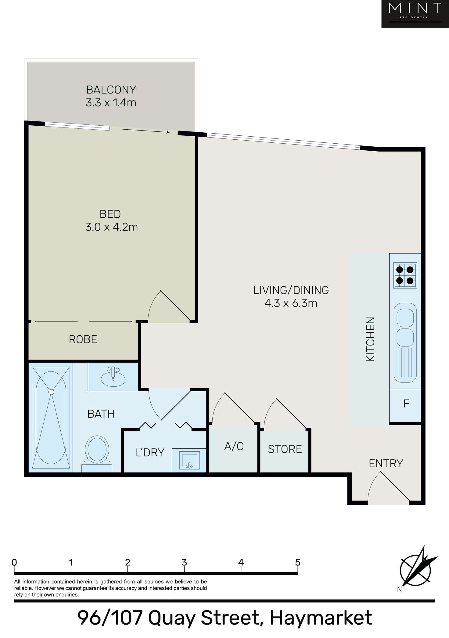 Floorplan of Homely apartment listing, 96/107 Quay Street, Haymarket NSW 2000