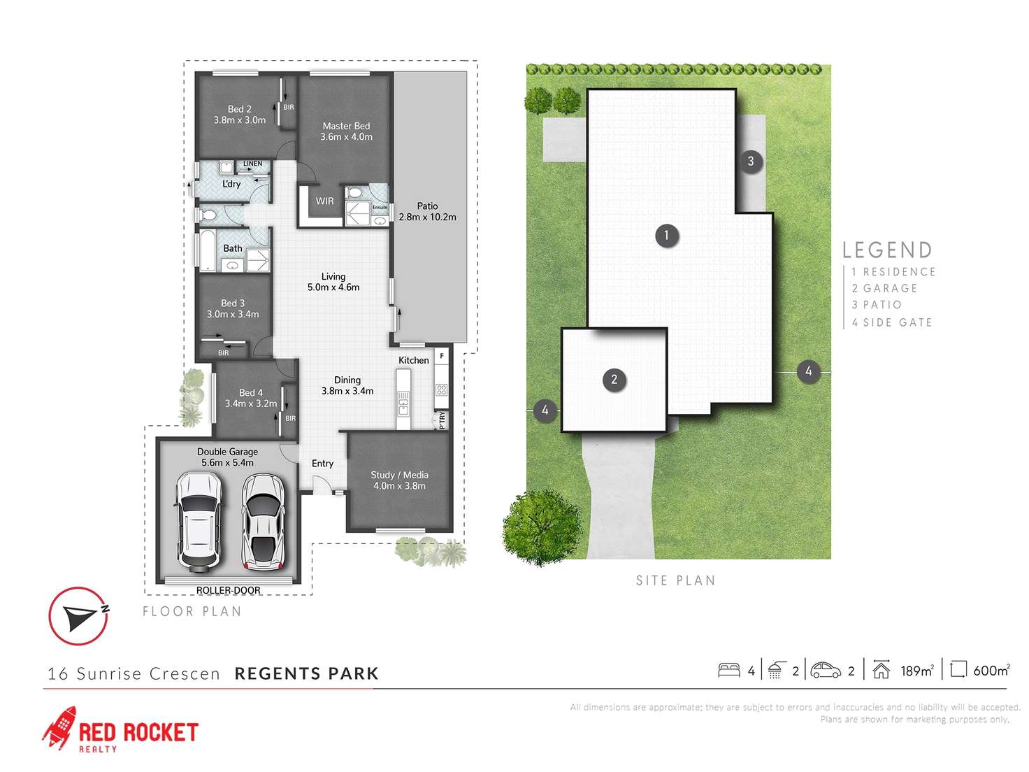 Floorplan of Homely house listing, 16 Sunrise Crescent, Regents Park QLD 4118