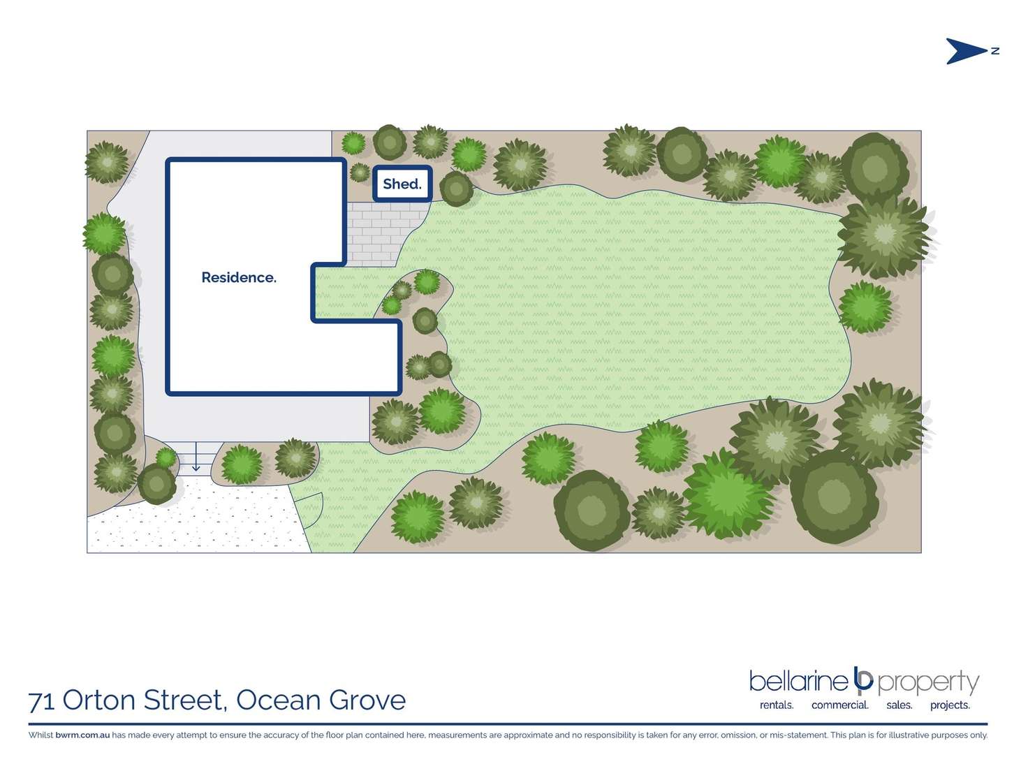 Floorplan of Homely house listing, 71 Orton Street, Ocean Grove VIC 3226