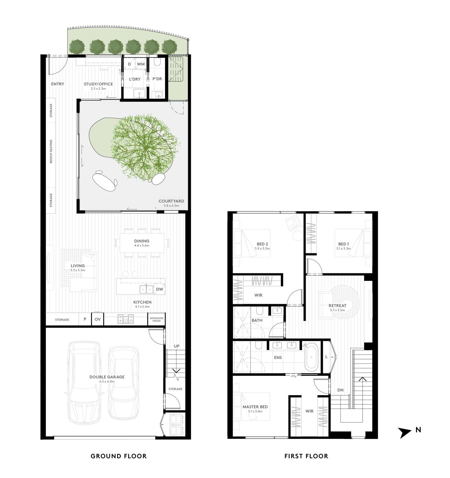 Floorplan of Homely townhouse listing, 2/31 Strabane Avenue, Mont Albert North VIC 3129