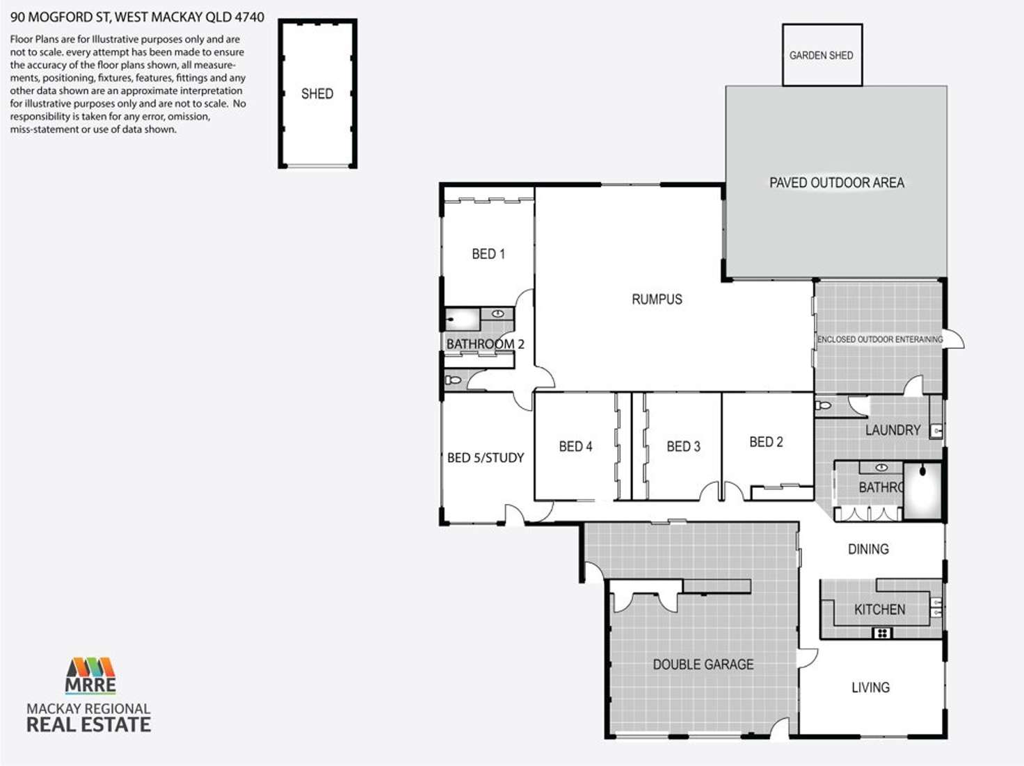 Floorplan of Homely house listing, 90 Mogford St, West Mackay QLD 4740