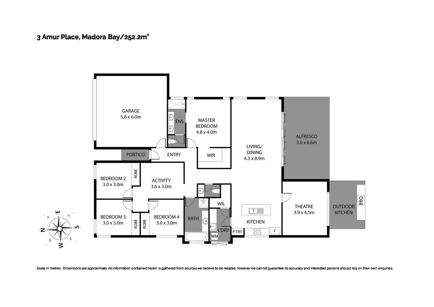 Floorplan of Homely house listing, 3 Amur Place, Madora Bay WA 6210