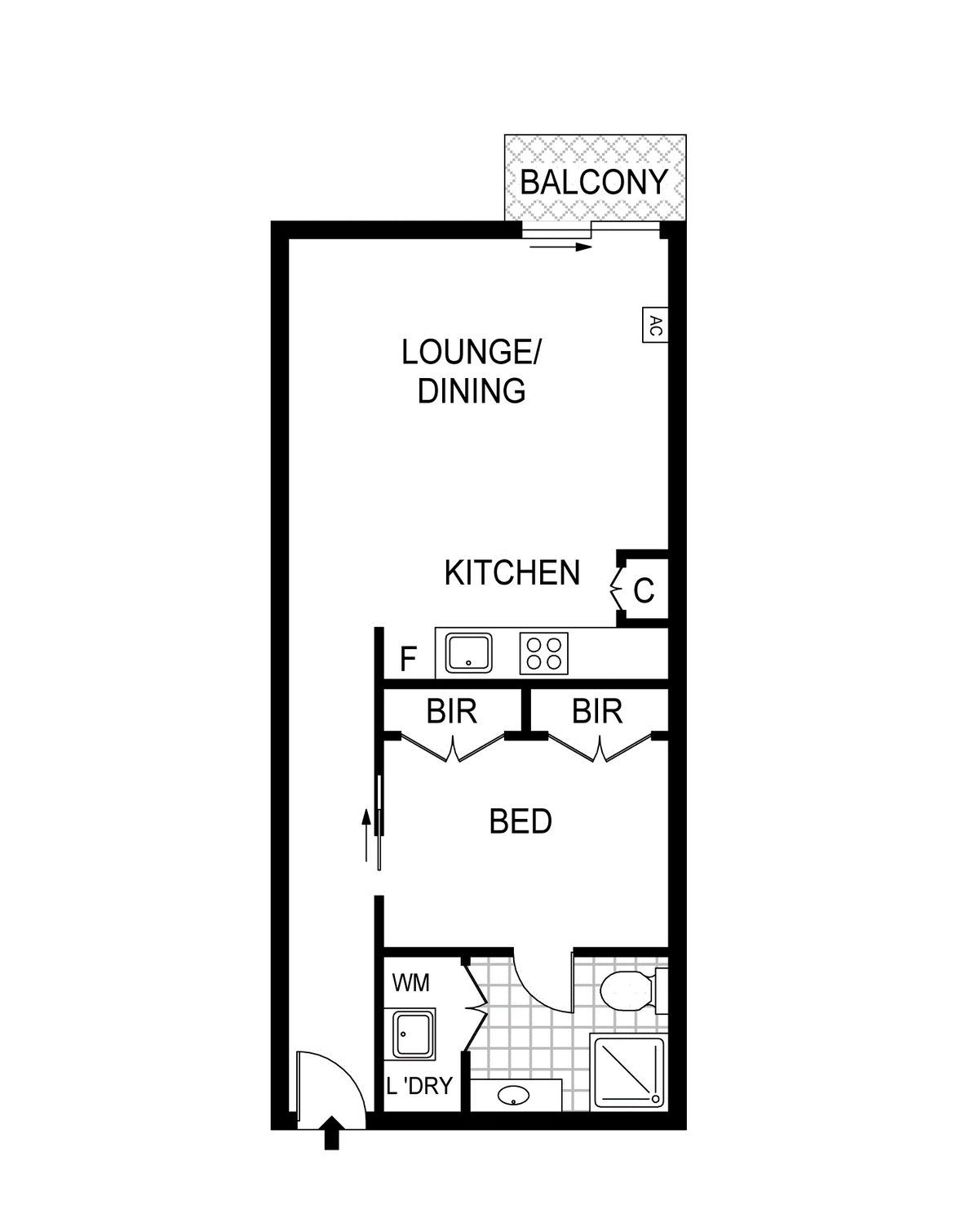 Floorplan of Homely apartment listing, 508a/198 Harbour Esplanade, Docklands VIC 3008