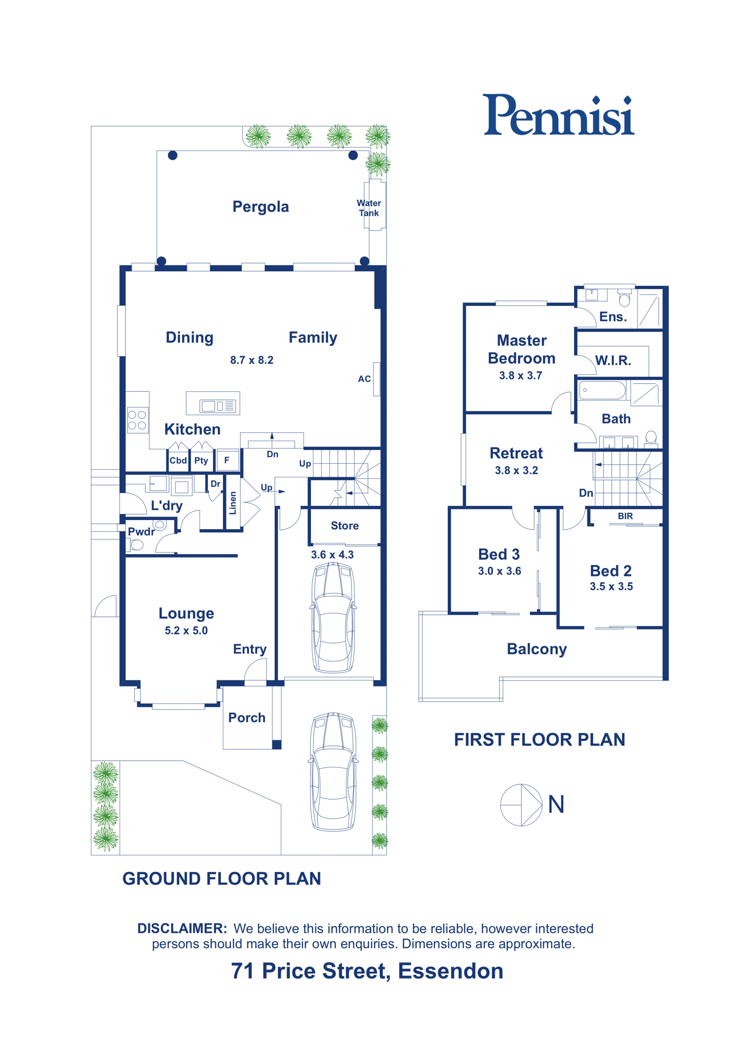 Floorplan of Homely house listing, 71 Price Street, Essendon VIC 3040
