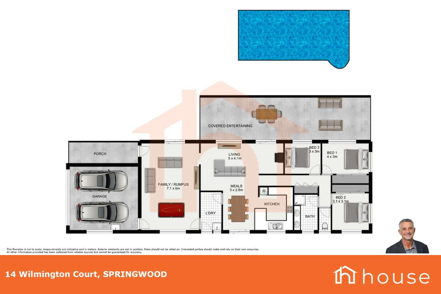 Floorplan of Homely house listing, 14 Wilmington Court, Springwood QLD 4127