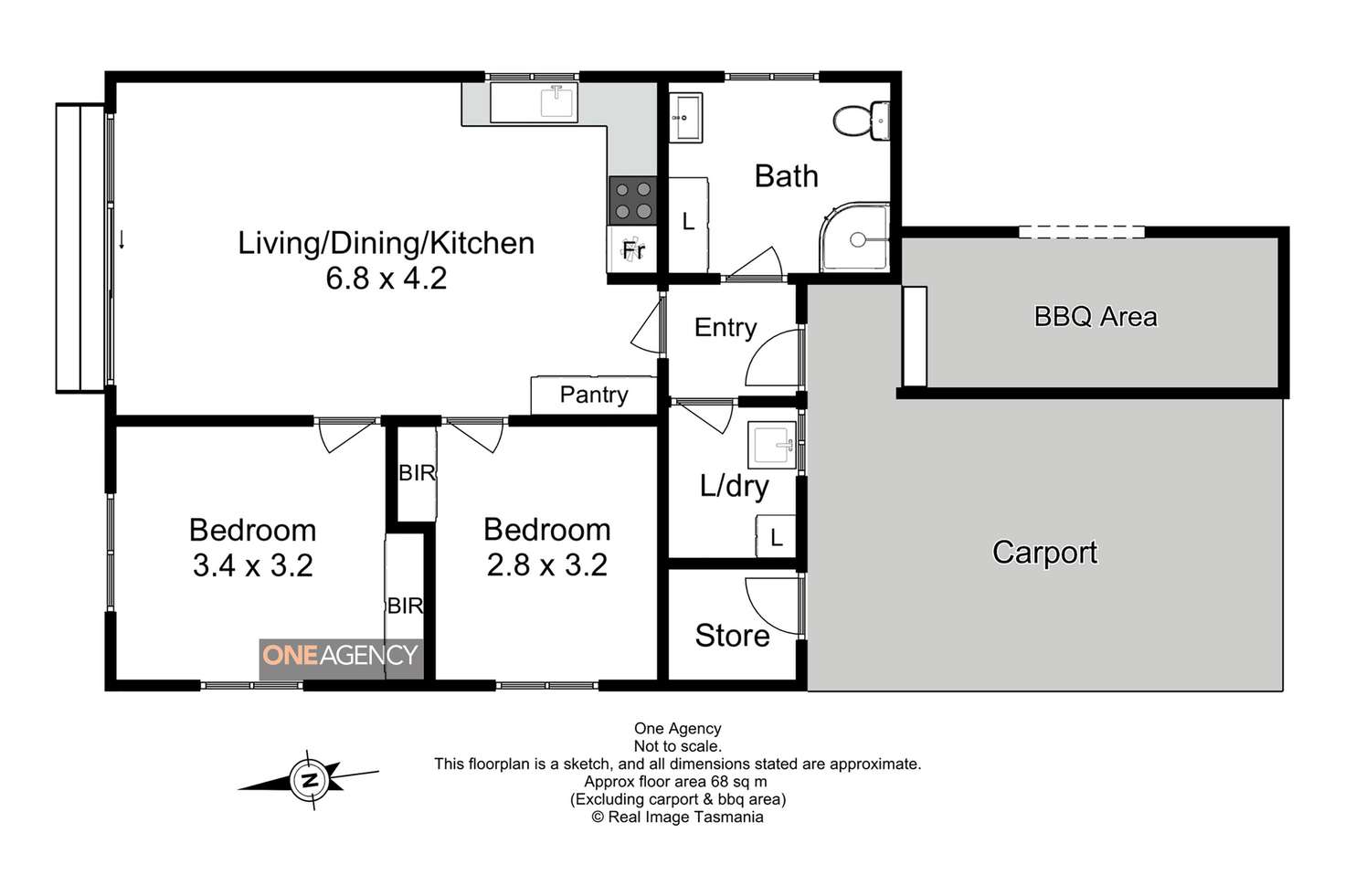 Floorplan of Homely unit listing, 3/13 Sampson Avenue, Smithton TAS 7330