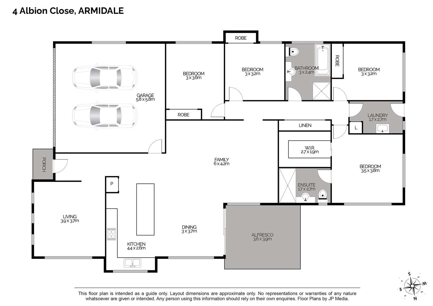Floorplan of Homely house listing, 4 Albion Close, Armidale NSW 2350