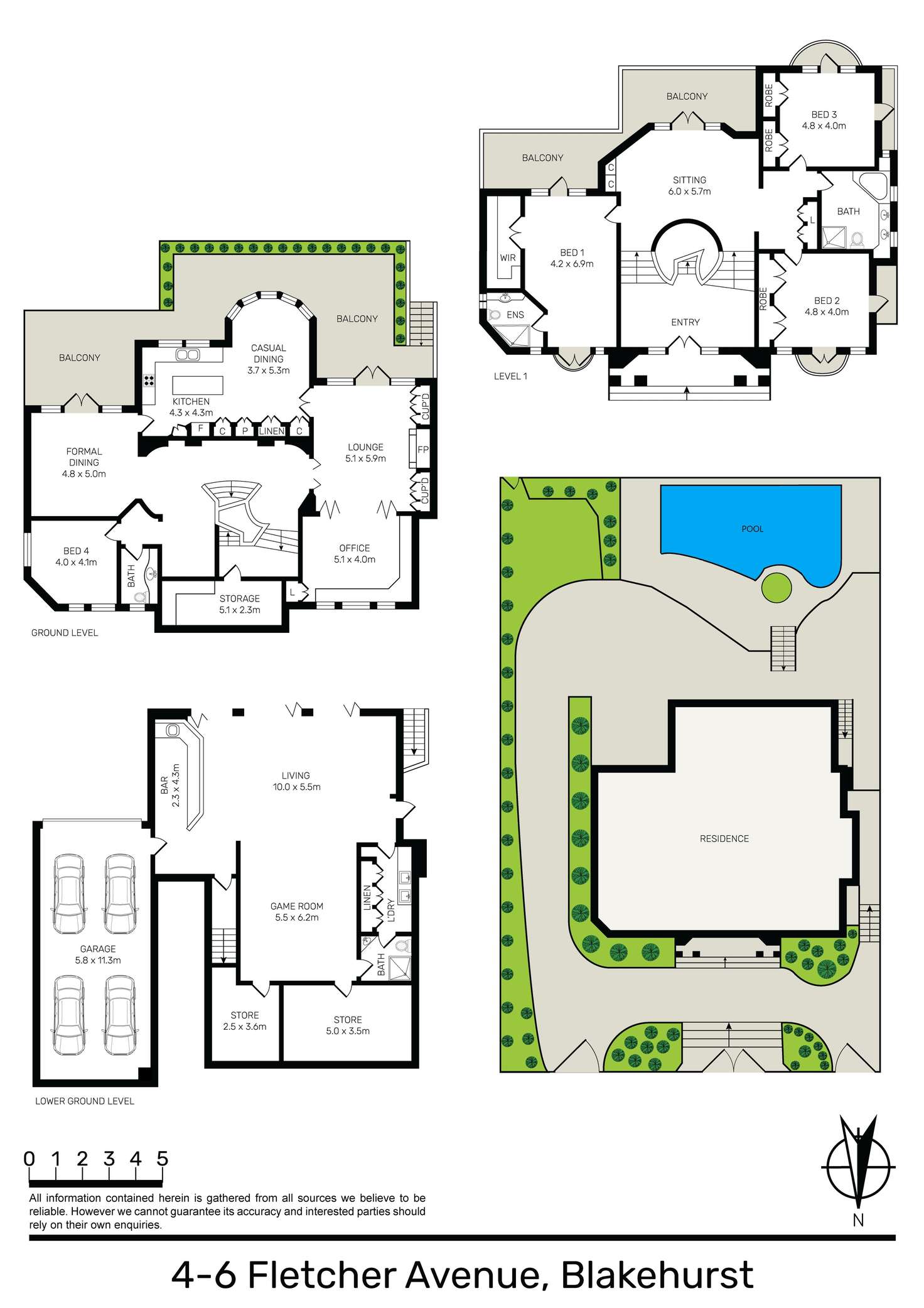 Floorplan of Homely house listing, 4-6 Fletcher Avenue, Blakehurst NSW 2221