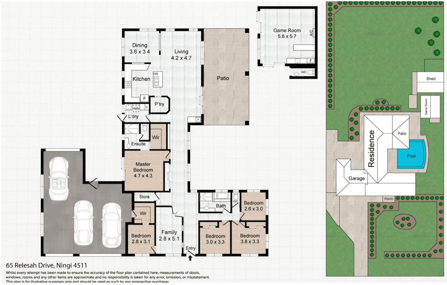 Floorplan of Homely house listing, 65 Relesah Drive, Ningi QLD 4511