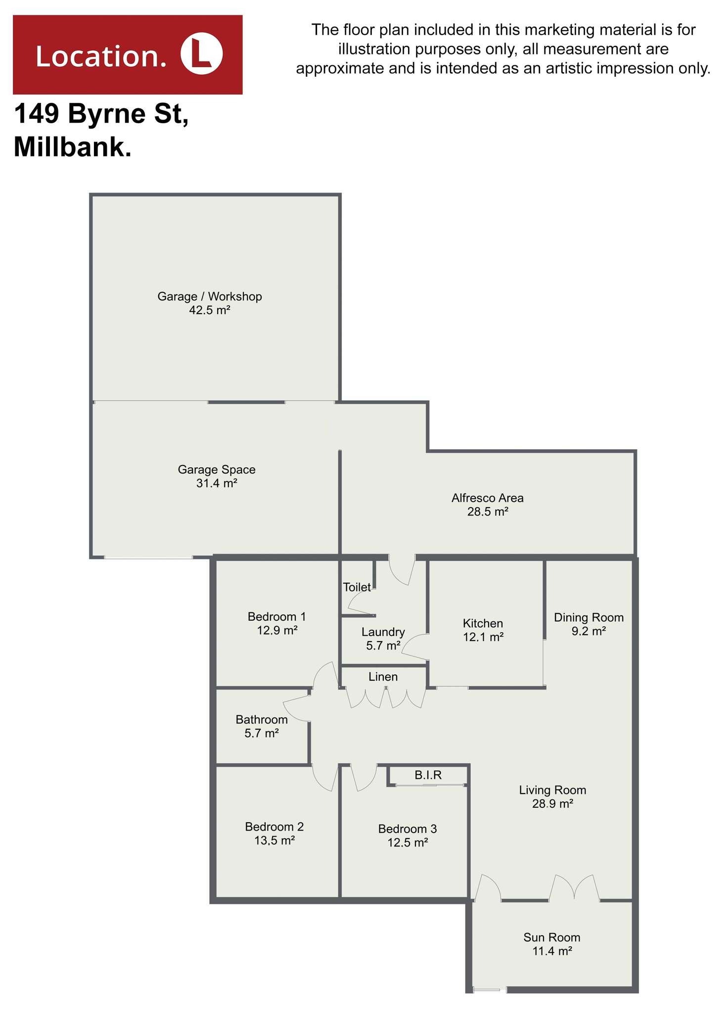 Floorplan of Homely house listing, 149 Byrne Street, Millbank QLD 4670