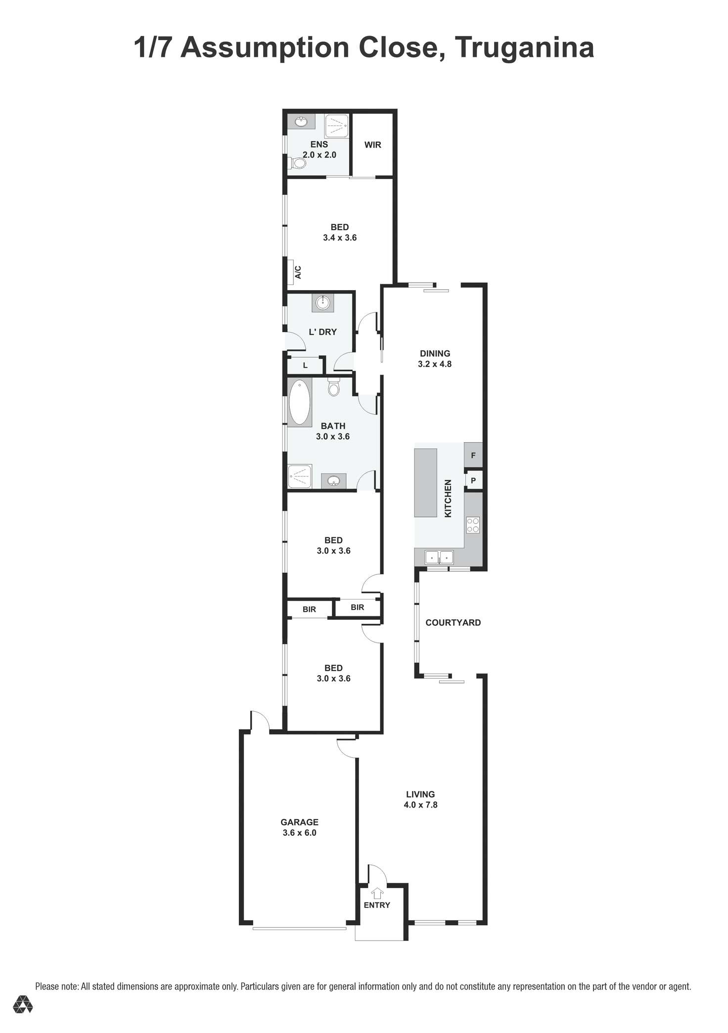 Floorplan of Homely house listing, 1/7 Assumption Close, Truganina VIC 3029