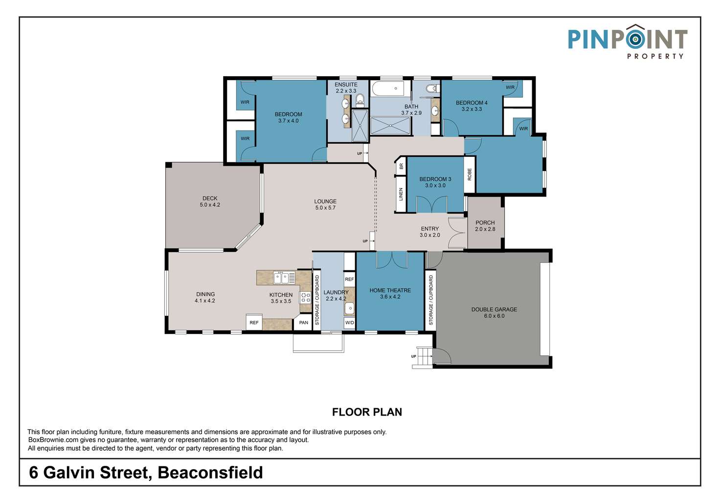 Floorplan of Homely house listing, 6 Galvin Street, Beaconsfield QLD 4740