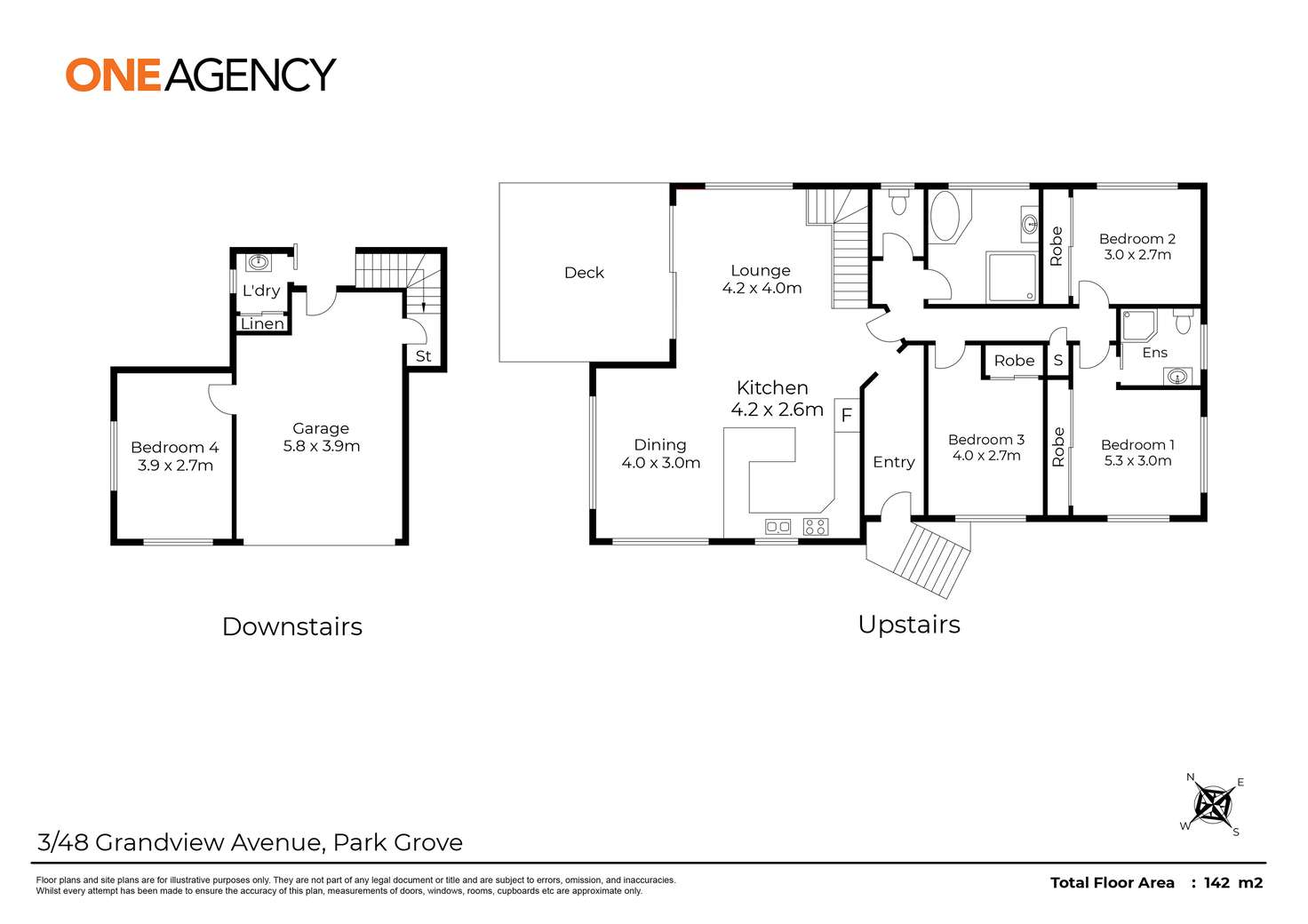 Floorplan of Homely unit listing, 3/48 Grandview Avenue, Park Grove TAS 7320