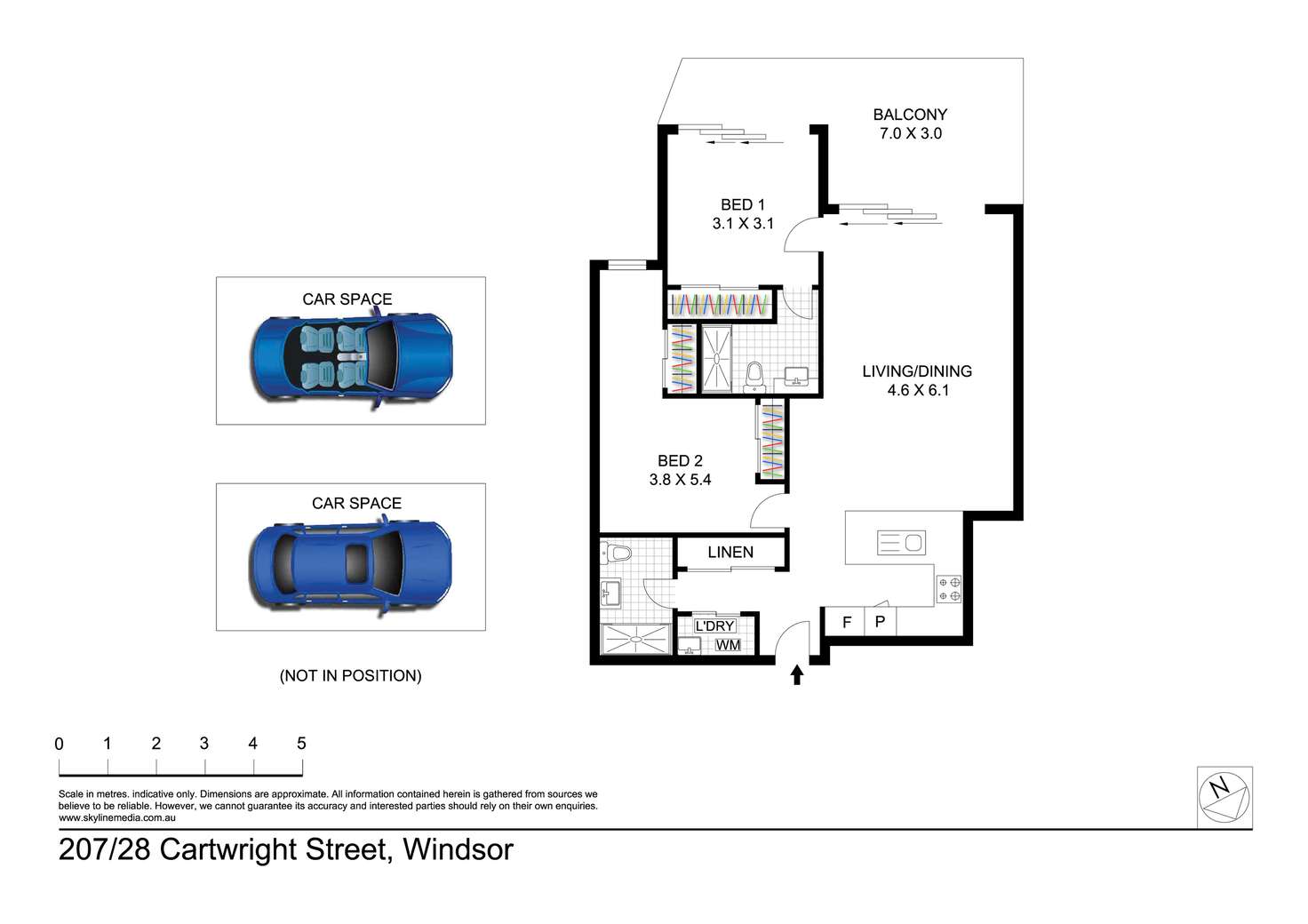 Floorplan of Homely apartment listing, 207/28 Cartwright Street, Windsor QLD 4030
