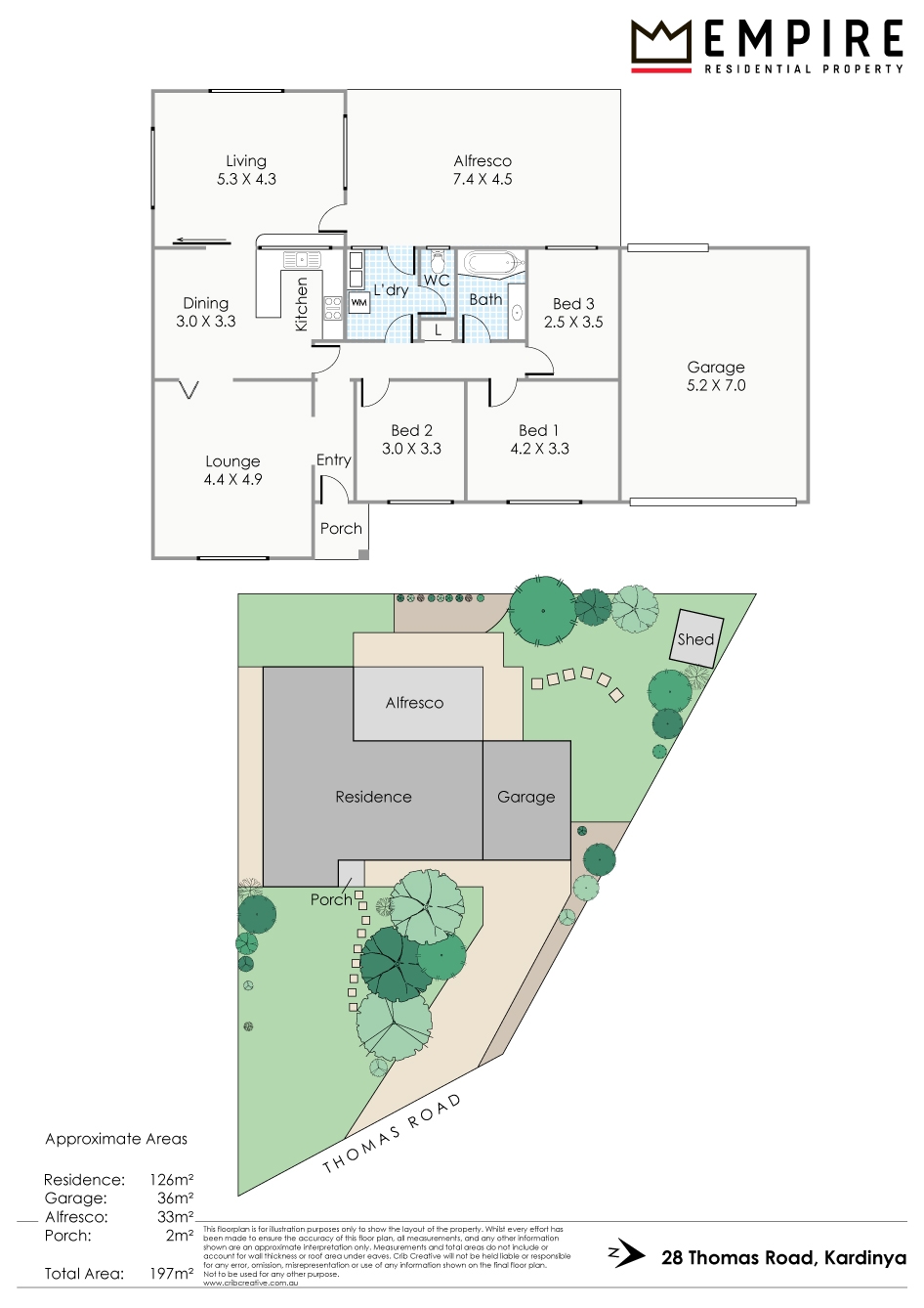 Floorplan of Homely house listing, 28 Thomas Way, Kardinya WA 6163