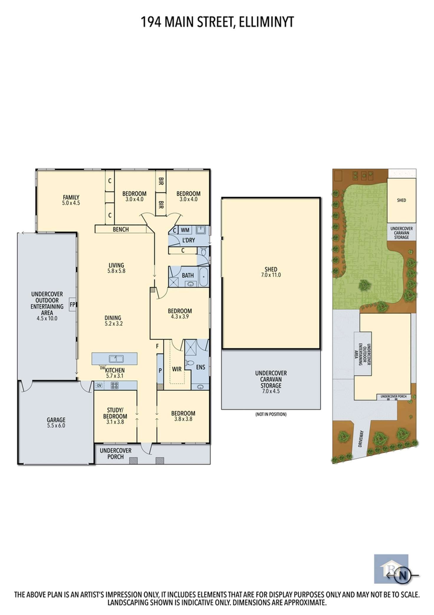 Floorplan of Homely house listing, 194 Main Street, Elliminyt VIC 3250