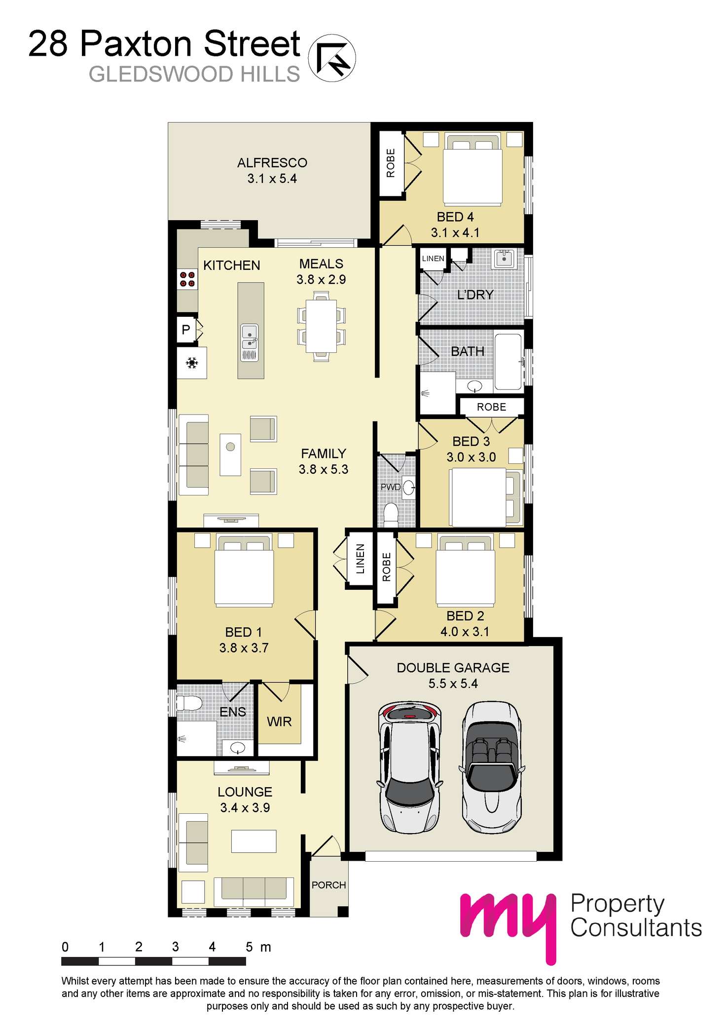 Floorplan of Homely house listing, 28 Paxton Street, Gledswood Hills NSW 2557