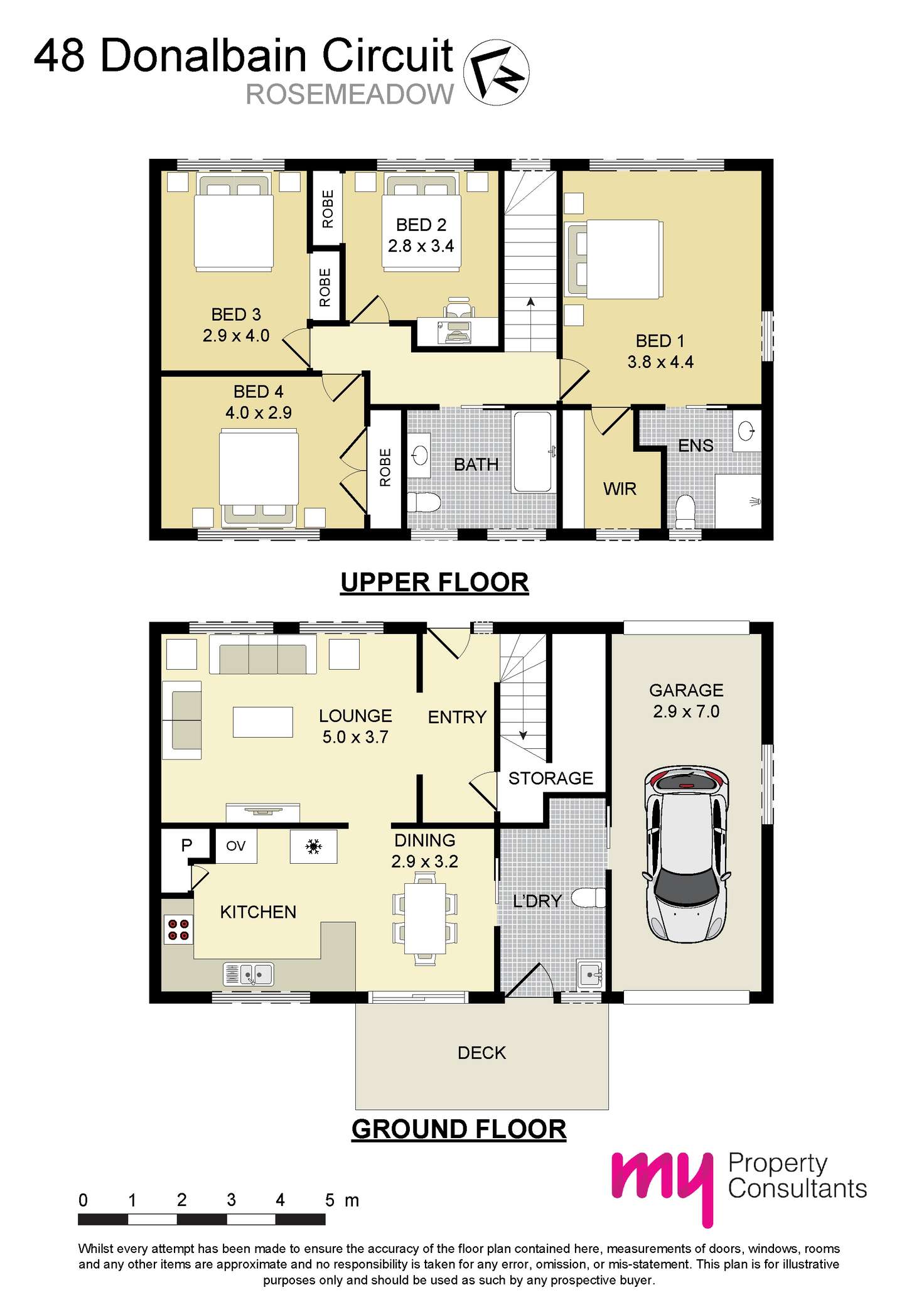 Floorplan of Homely house listing, 48 Donalbain Circuit, Rosemeadow NSW 2560