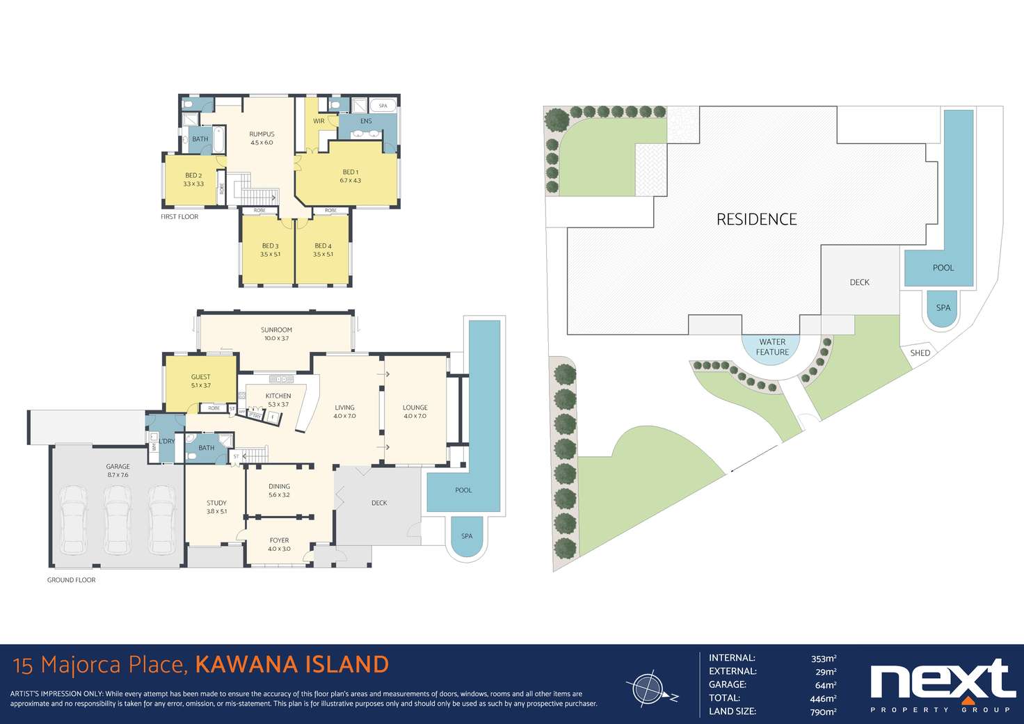 Floorplan of Homely house listing, 15 Majorca Place, Kawana Island QLD 4575