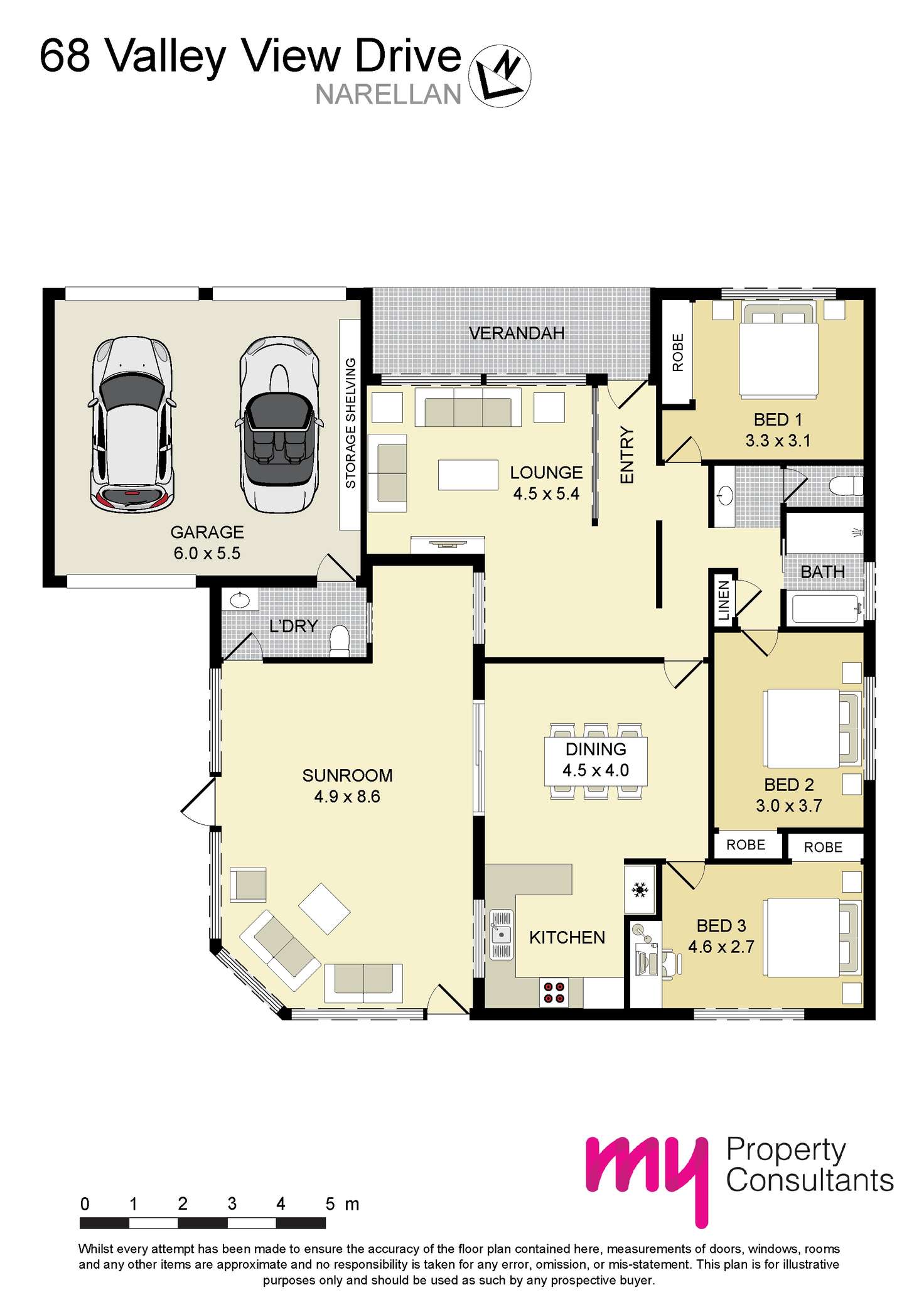 Floorplan of Homely house listing, 68 Valley View Drive, Narellan NSW 2567