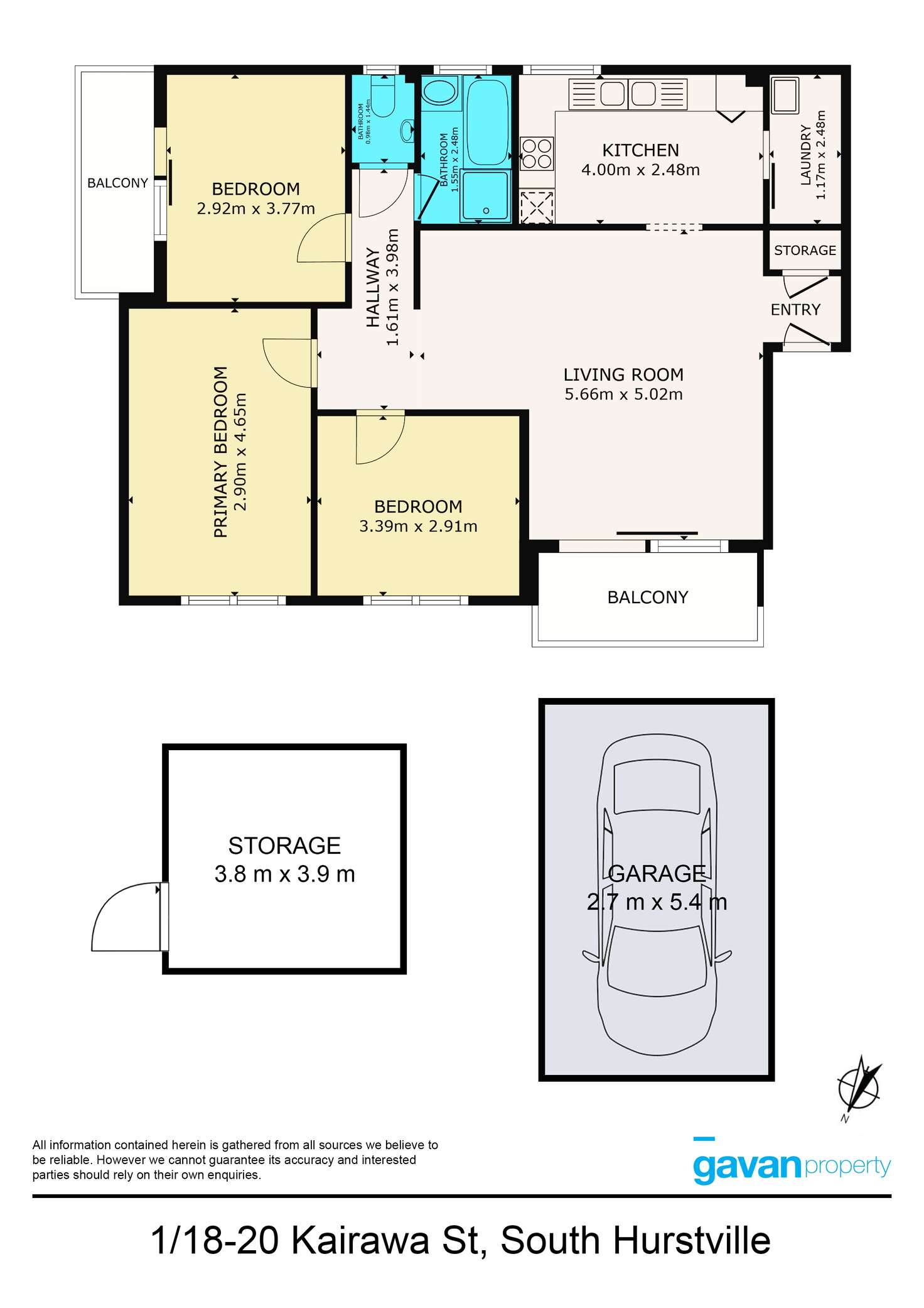 Floorplan of Homely apartment listing, 1/18-20 Kairawa Street, South Hurstville NSW 2221