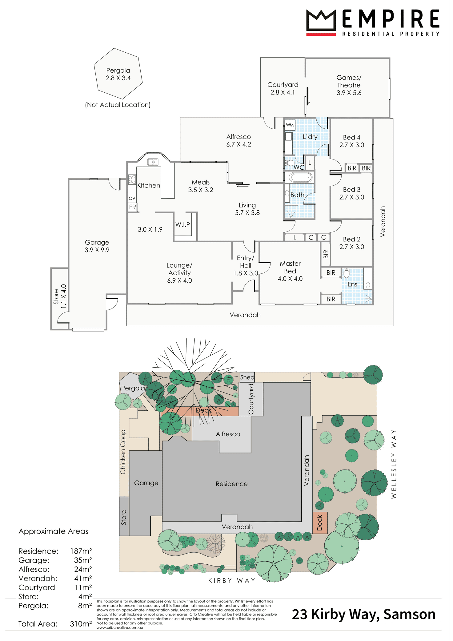 Floorplan of Homely house listing, 23 Kirby Way, Samson WA 6163