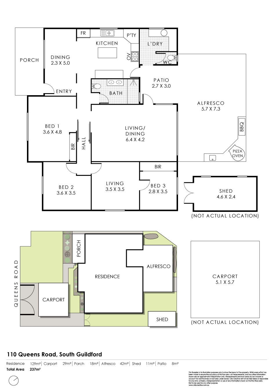 Floorplan of Homely house listing, 110 Queens Road, South Guildford WA 6055