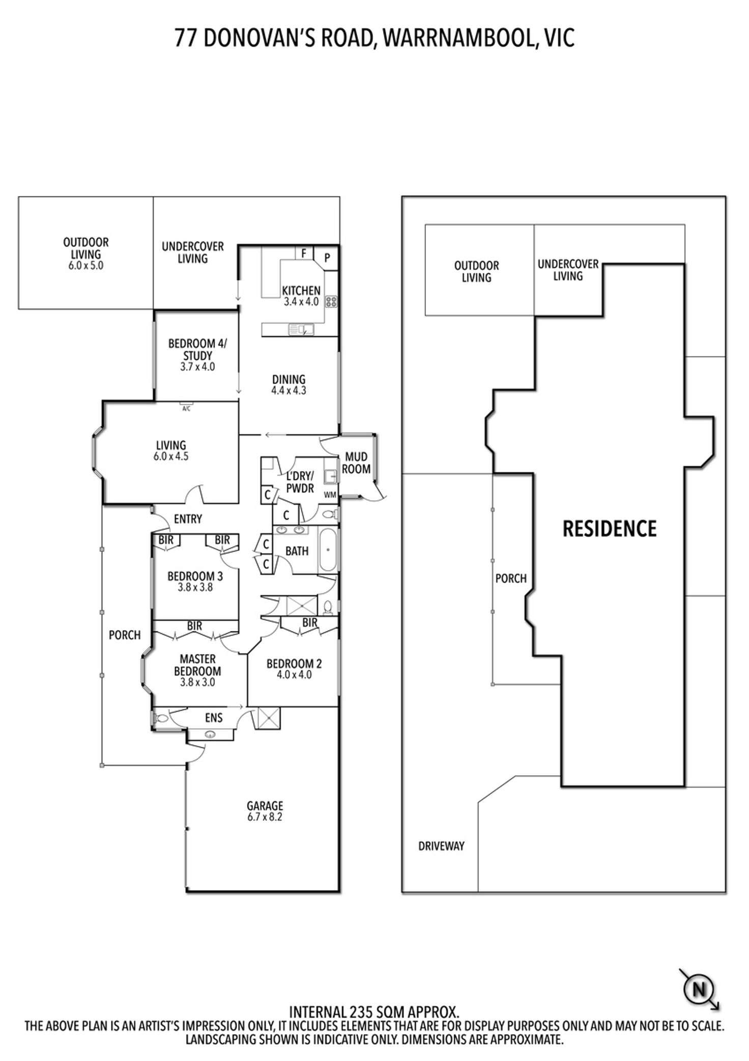 Floorplan of Homely house listing, 77 Donovans Road, Warrnambool VIC 3280