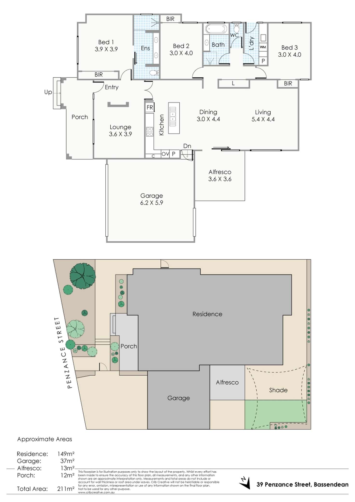 Floorplan of Homely house listing, 39 Penzance Street, Bassendean WA 6054