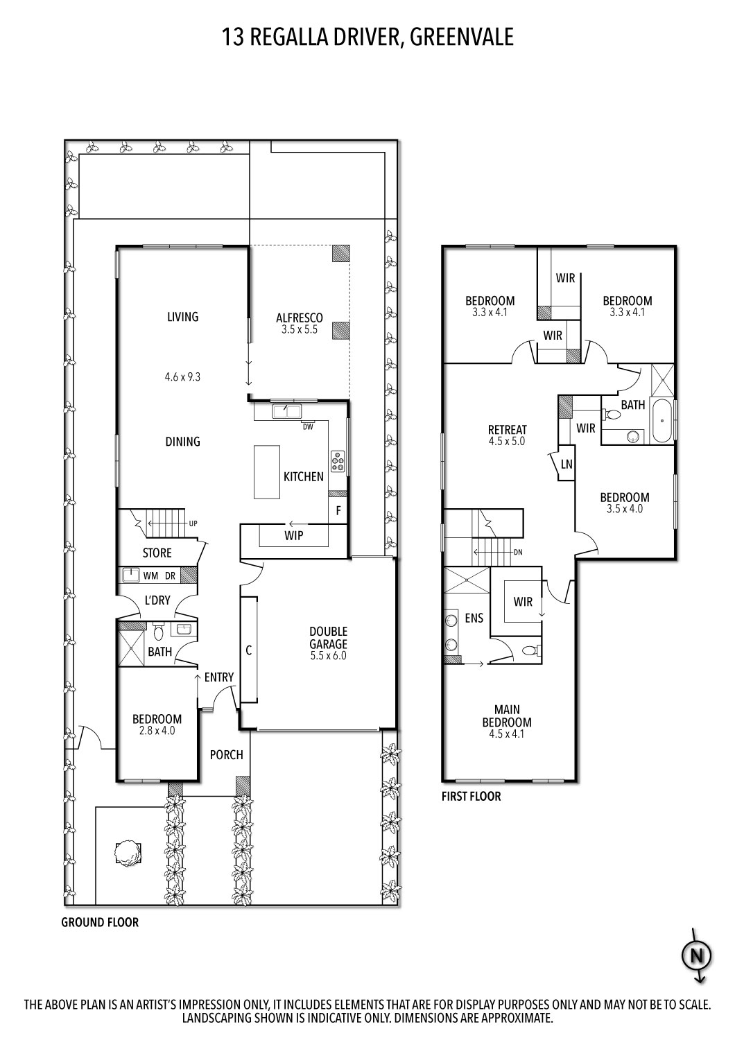 Floorplan of Homely house listing, 13 Regalla Drive, Greenvale VIC 3059