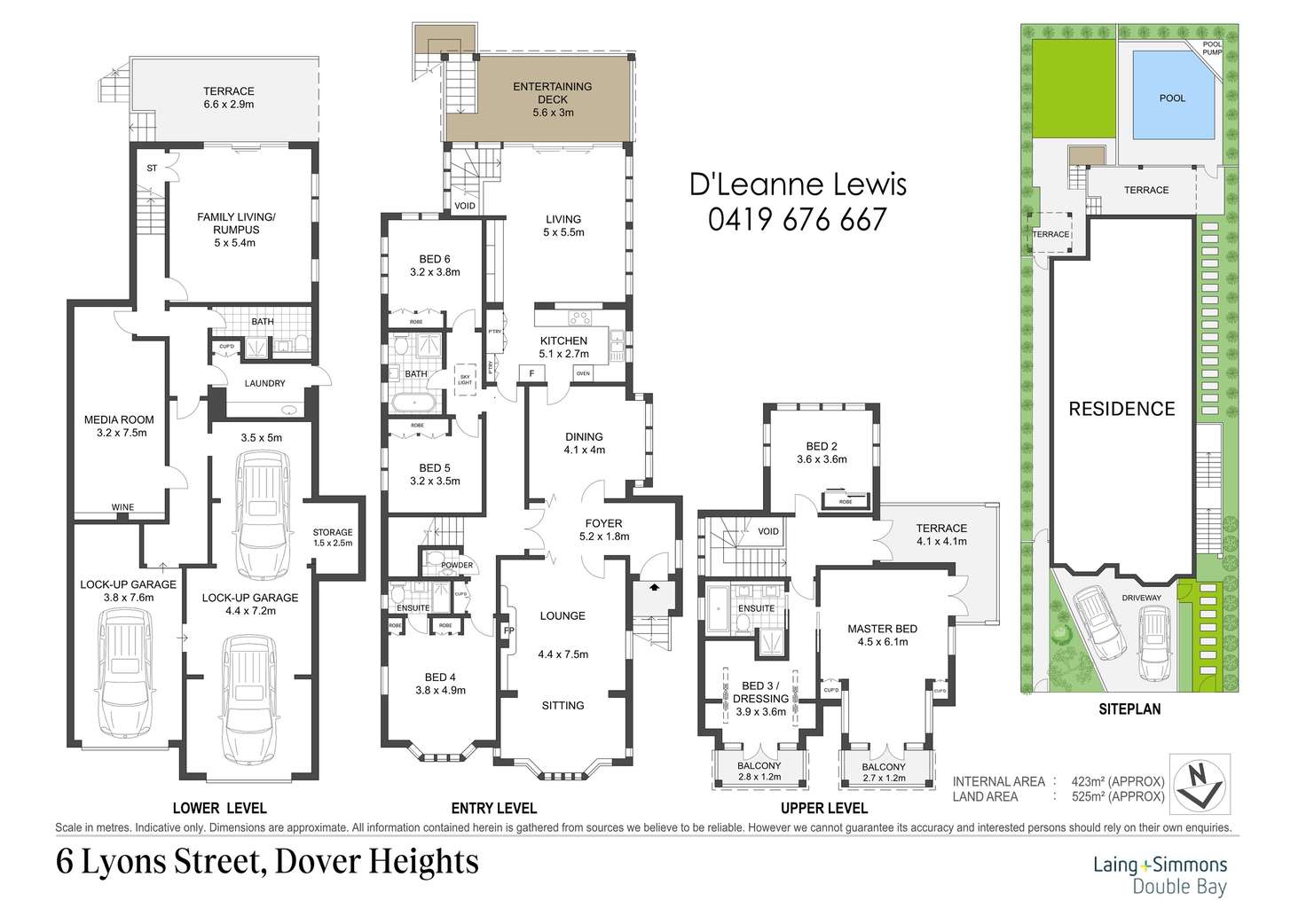 Floorplan of Homely house listing, 6 Lyons Street, Dover Heights NSW 2030