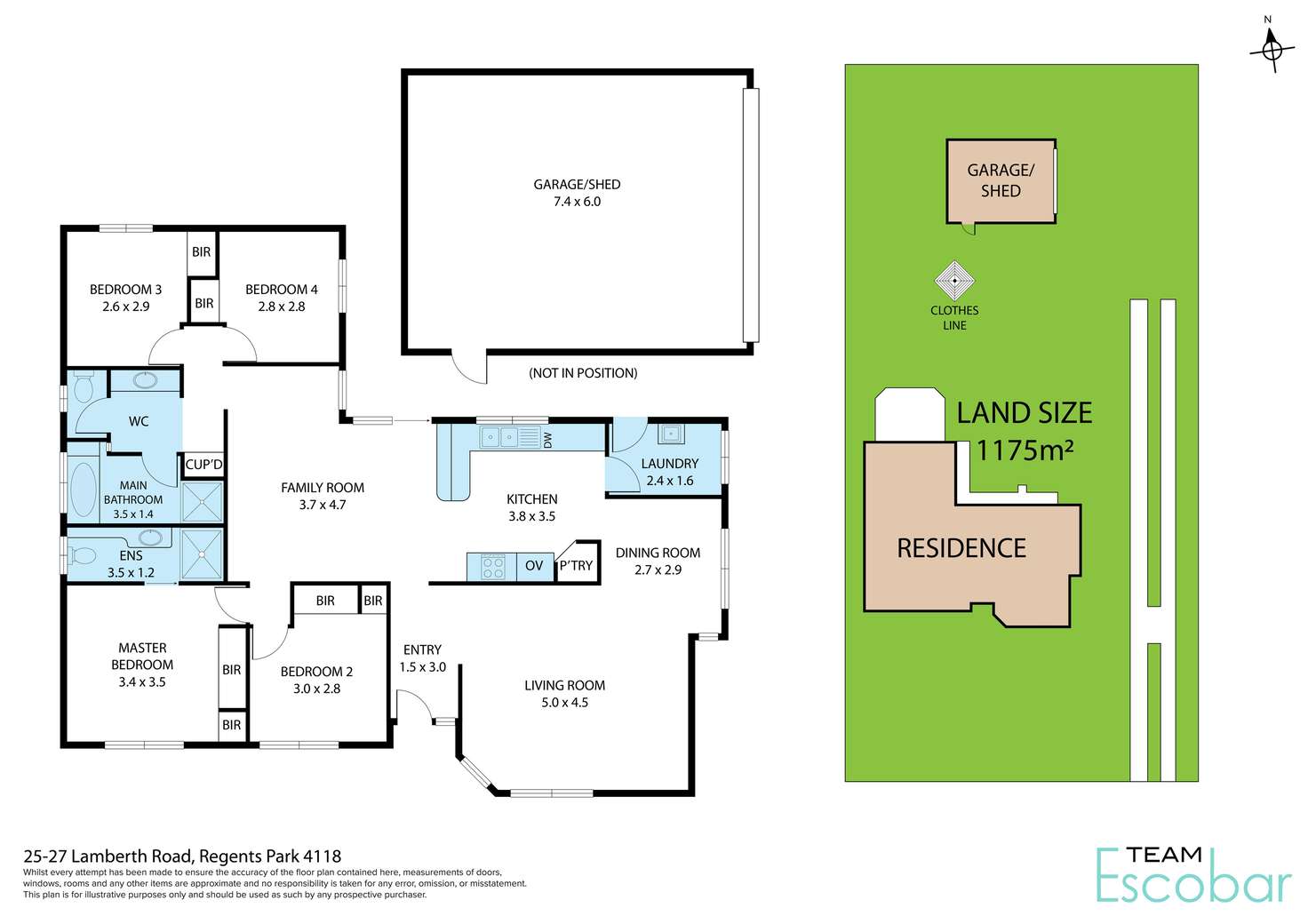 Floorplan of Homely house listing, 25-27 Lamberth Road, Regents Park QLD 4118