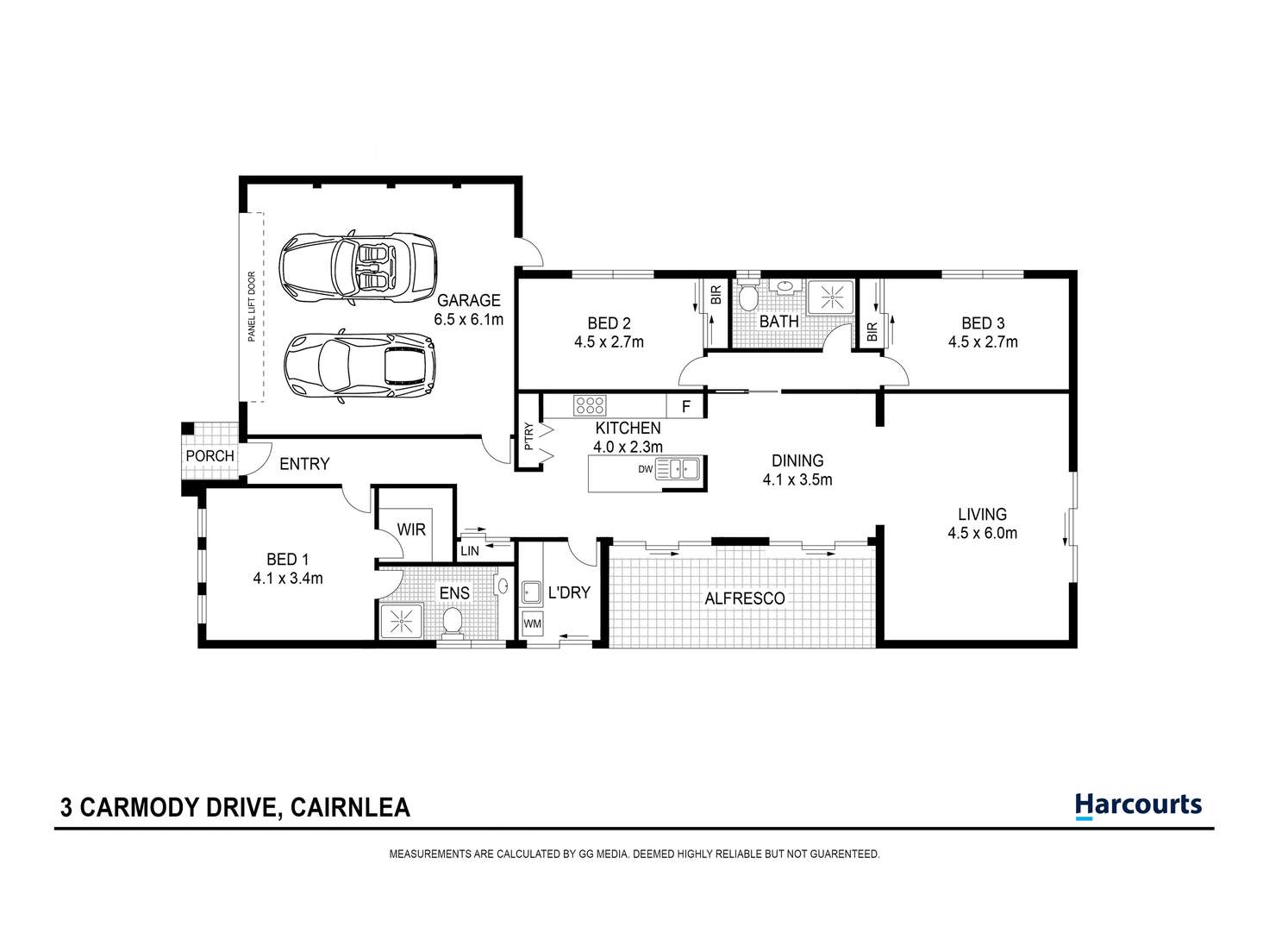 Floorplan of Homely house listing, 3 Carmody Drive, Cairnlea VIC 3023