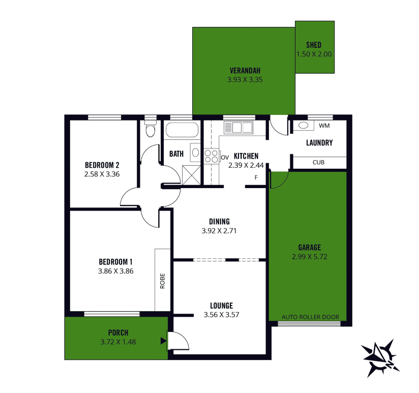 Floorplan of Homely house listing, 1 Robert Court, Salisbury SA 5108