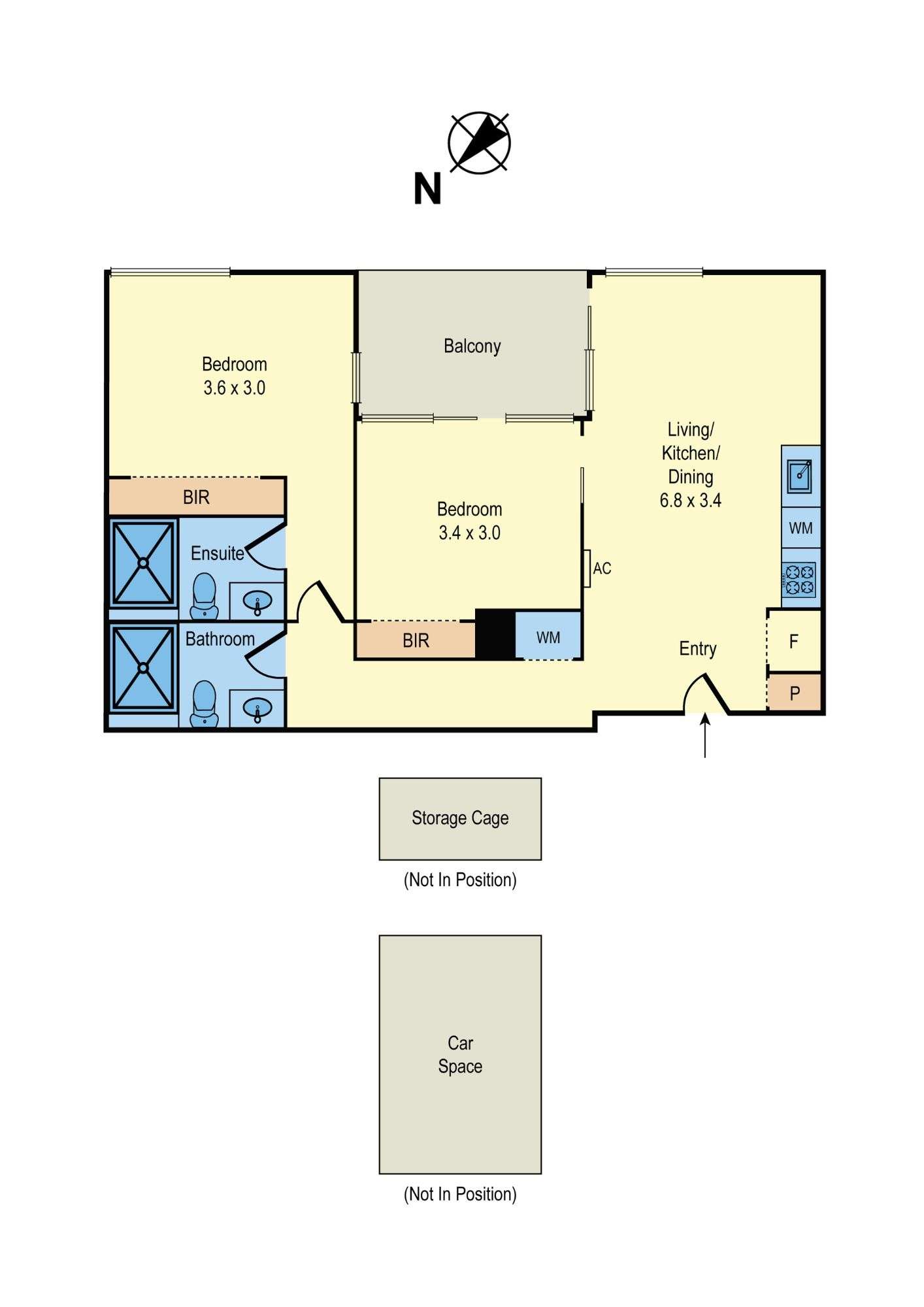 Floorplan of Homely apartment listing, 207/60 Dorcas Street, Southbank VIC 3006
