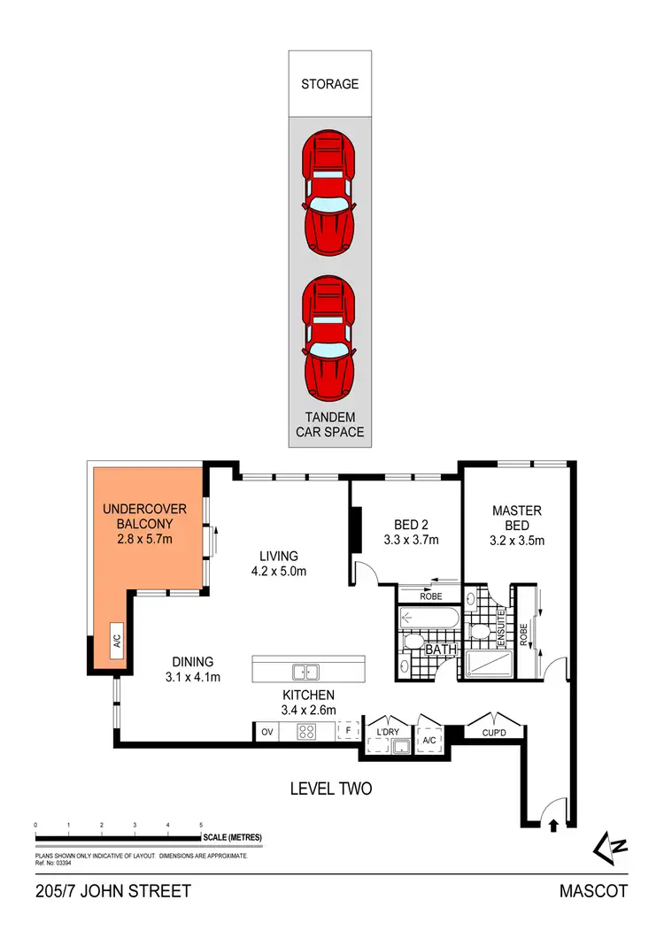 Floorplan of Homely apartment listing, 205/7 John Street, Mascot NSW 2020