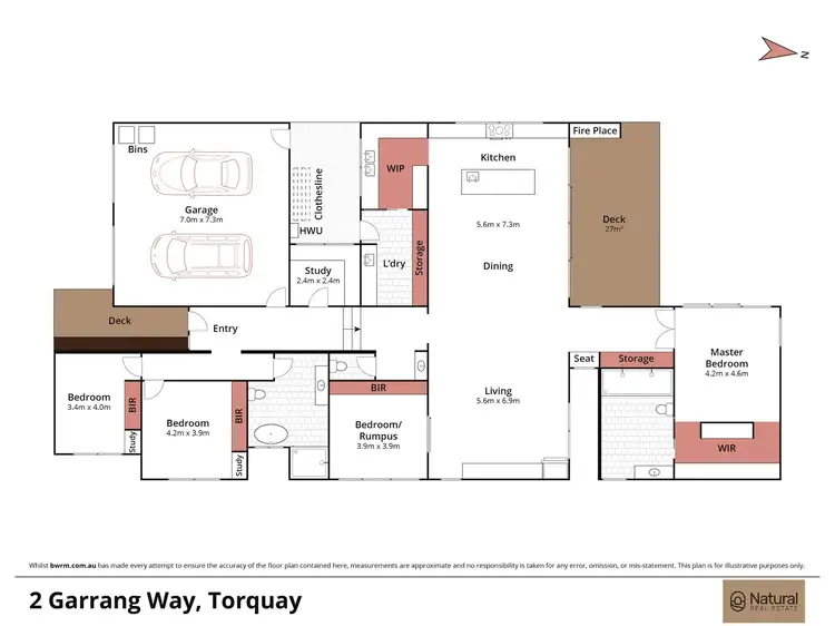Floorplan of Homely house listing, 2 Garrang Way, Torquay VIC 3228