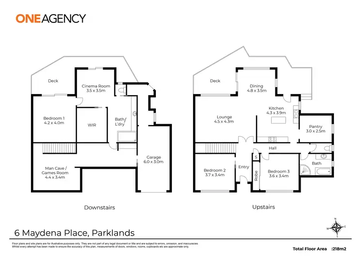 Floorplan of Homely house listing, 6 Maydena Place, Parklands TAS 7320