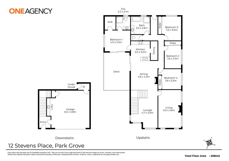 Floorplan of Homely house listing, 12 Stevens Place, Park Grove TAS 7320