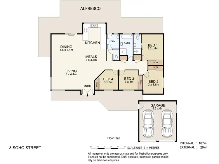 Floorplan of Homely house listing, 8 Soho Street, Hillcrest QLD 4118