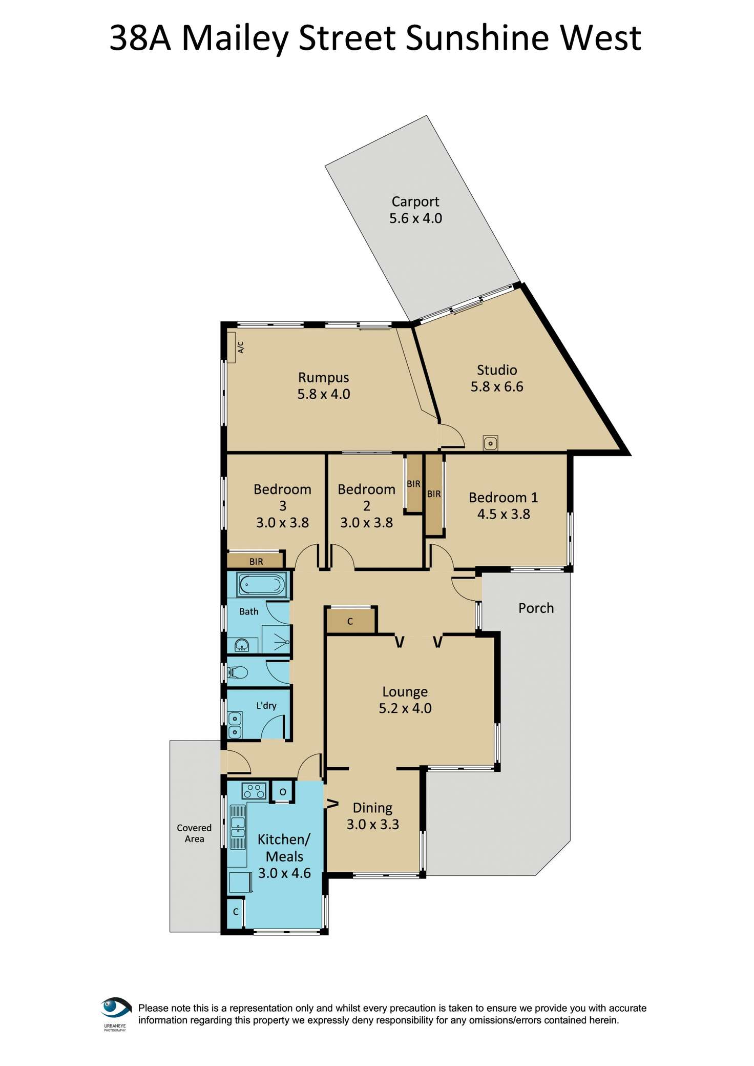 Floorplan of Homely house listing, 38A Mailey Street, Sunshine West VIC 3020